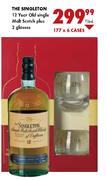 The Singleton 12 Year Old Single Malt Scotch Plus 2 Glasses-750ml