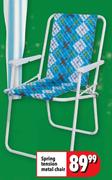 Spring Tension Metal Chair 