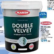 Plascon 20L Double Velvet PVA Paint