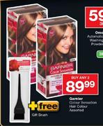 Garnier Colour Sensation Hair Colour-2's+Free Gift Brush