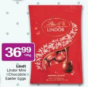 Lindt Lindor Mini Chocolate Easter Eggs-100g