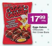 Eggs Galore Chocolate Hot Cross Buns-200g