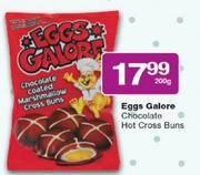 Eggs Galore Chocolate Hot Cross Buns - 200g