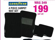 Good Year 4 Piece Carpet Mat Set-Per Set