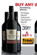 Perdeberg Winery Pinotage,Merlot,Cabernet Sauvignon,Merlot-750ml Each
