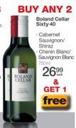Boland Cellar Sixty-40 Cabernet Sauvignon/Shiraz,Chenin Blanc/Sauvignon Blanc-750ml Each
