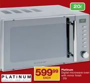 Platinum 20Ltr Digital Microwave Oven With Mirror Finish
