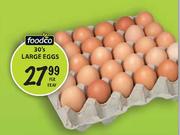 Foodco Large Eggs-30's Per Tray