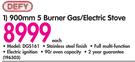 Defy 900mm 5 Burner Gas/Eletric Stove DGS161