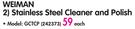 Weiman Stainless Steel Cleaner And Polish GCTCP