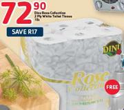Dinu Rose Collection 2 Ply White Toilet Tissue-18's