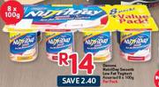 Danone NutriDay Smooth Low Fat Yoghurt Assorted-8x100G Per Pack