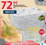 Dinu Rose-Collection 2 Ply White Toilet Tissue-18's