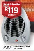 Aim Upright 5 Speed Fan Heater