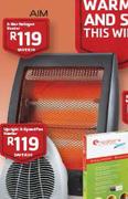 Aim 2 Bar Halogen Heater
