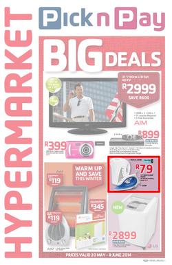 Pick N Pay Hypermarket : Big Deals (20 May - 8 Jun 2014), page 1