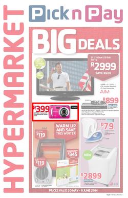 Pick N Pay Hypermarket : Big Deals (20 May - 8 Jun 2014), page 1