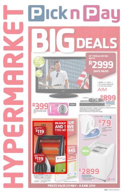 Pick N Pay Hypermarket : Big Deals (20 May - 8 Jun 2014), page 1