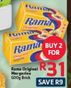 Rama Original Margarine Brick-2 x 500gm
