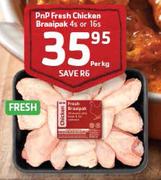 PnP Fresh Chicken Braaipak-4's or 16's-Per Kg