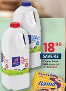 Clover Fresh Milk Assorted-2L Each