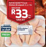 PnP No Name Fresh Chicken Braaipack 5s Or 16s-Per Kg