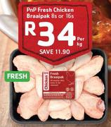 PnP Fresh Chicken Braaipak 8s Or 16s-Per Kg