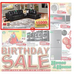 House & Home : Birthday Sale (21 May - 25 May 2014), page 1
