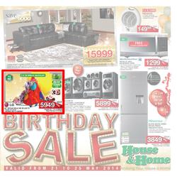 House & Home : Birthday Sale (21 May - 25 May 2014), page 1