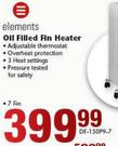 Elements Oil Filled Fin Heater-7 Fin DF-150P9-7