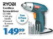 Ryobi Cordless Screw Driver CS-1480-Per Set