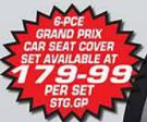 Stingray Activ 6 Piece Grand Prix Car Seat Cover Set-Per Set
