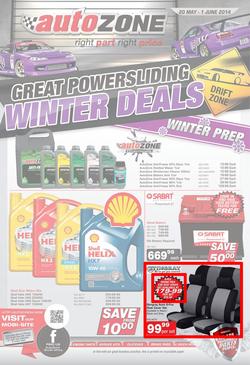 Autozone : Winter Deals (20 May - 1 Jun 2014), page 1