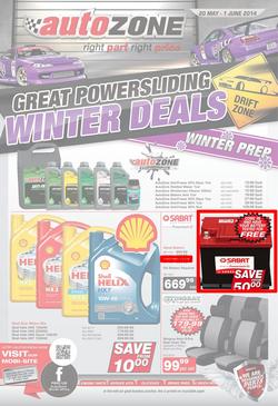 Autozone : Winter Deals (20 May - 1 Jun 2014), page 1