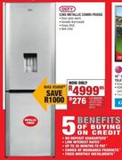 Defy C385 Metallic Combi Fridge