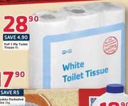 PnP 1 Ply Toilet Tissues-9's