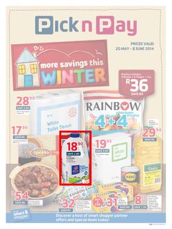 Pick N Pay WC : Winter Savings (20 May - 8 Jun 2014), page 1