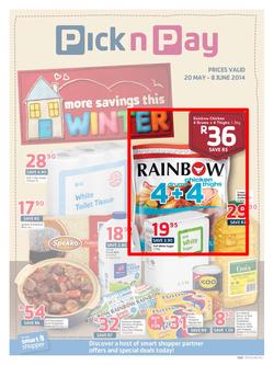 Pick N Pay WC : Winter Savings (20 May - 8 Jun 2014), page 1