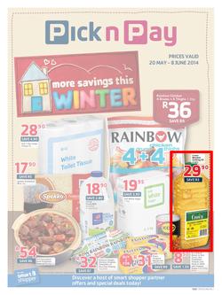 Pick N Pay WC : Winter Savings (20 May - 8 Jun 2014), page 1