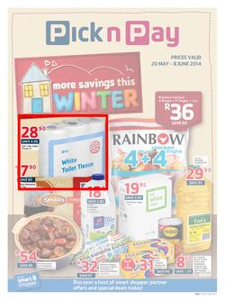 Pick N Pay WC : Winter Savings (20 May - 8 Jun 2014), page 1