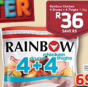 Rainbow Chicken 4 Drums+ 4 Thighs-1.5Kg