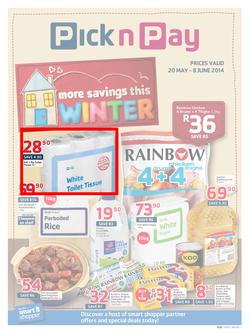 Pick N Pay KZN : Winter Savings (20 May - 8 Jun 2014), page 1