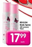Revlon Body Spray-90ml-Each