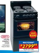 Defy 4 Plate Compact Stove