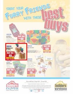 Builders Warehouse : Treat Your Furry Friends (31 May - 10 June), page 1