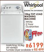 Whirlpool Matching 10.5kg Air-Vented Tumble Dryer