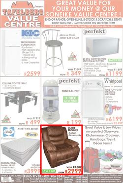 Tafelberg Furnishers Kuils River : (Valid until 28 May 2014), page 1