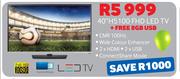 Samsung 40" H5100 FHD LED TV + Free 8GB USB