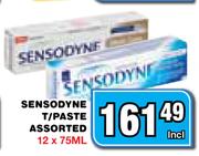 Sensodyne T/Paste Assorted-12x75ml