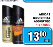 Adidas Deo Spray Assorted-1x150ml